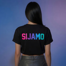 Load image into Gallery viewer, SIJAMO Neon Graphic Crop Top
